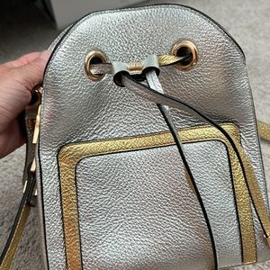 Cute , small metallic bucket purse -made in Italy